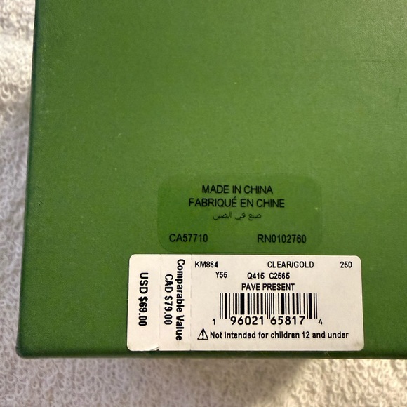 Kate Spade Gold and Silver Heart Earrings - Picture 2 of 2